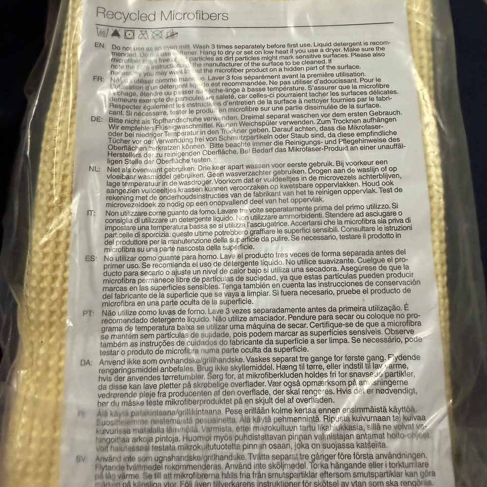 Tupperware Pink Microfiber Cloth